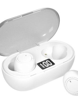 Бездротові блютуз навушники tws y50 білий/білий
