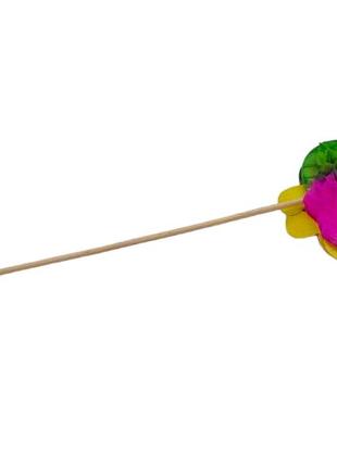 Шпажки бамбуковые декоративные для украшение блюд и канапе бабочки набор 12 штук l 15 cm forkopt