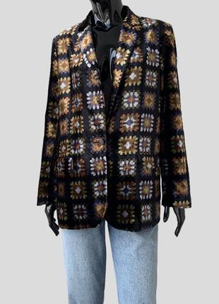 Оксамитовий велюровий піджак жакет блейзер gerard darel paris франція brunello cucinelli