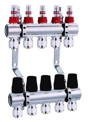 Коллектор для теплого пола (евроконус в комплекте) 2 выхода *1 х 3/4 djoul