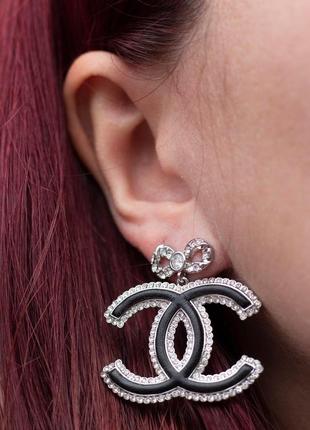 Сережки гвоздики з логотипом/посріблення та позолота 24к