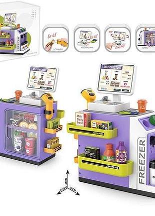 Супермаркет 668-136 (18) 46 елементів, звук, підсвічування, сканер, продукти, купюри, монети, на батарейках, в