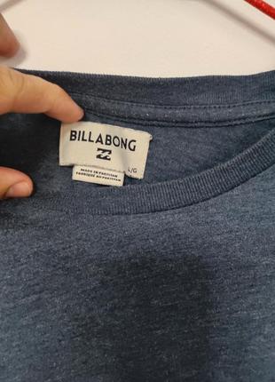 Футболка синяя мужская легкая прямая billabong man, размер l4 фото