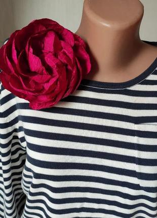 Брошь фуксия красная большая роза роза