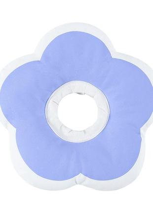 М'який комір-подушка для кішок lesko dt-1018 purple m післяопераційний захисний від вилизування 10 шт.