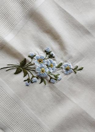 Винтаж👌 старинные небольшие вышитые платочки, носовики из полупрозрачного батиста и натурального шелка🤩💓4 фото