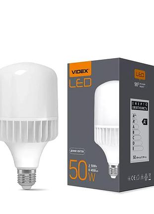 Лампа світлодіодна led videx 50w e27 5000k vl-a118-50275