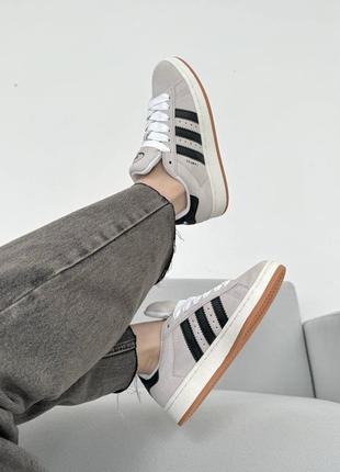 35 кольорів🌈 жіночі кросівки в стилі adidas campus адідас кампус / демісезонні / літні, осінні / замша / білі, чорні, сірі, рожеві, бежеві