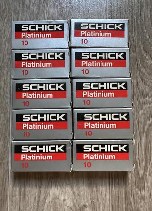 Лезвия для бритья schick platinium