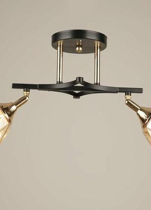 Люстра стельова sirius b n4510/2 coffee+fgd з поворотніми плафонами