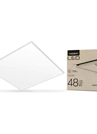 Світлодіодна панель led videx 48w 4100k матова vl-pb484w