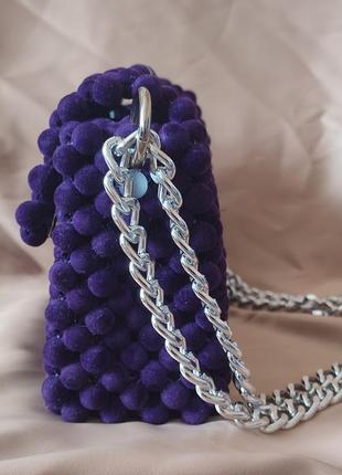 Сумка -клатч из бусин