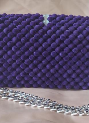 Сумка -клатч из бусин