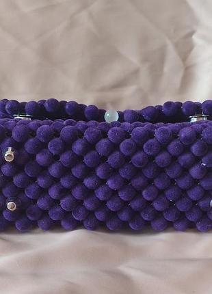 Сумка -клатч из бусин