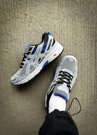 Мужские кроссовки asics gel venture 6 grey blue ассикс серого из голубых цветов2 фото