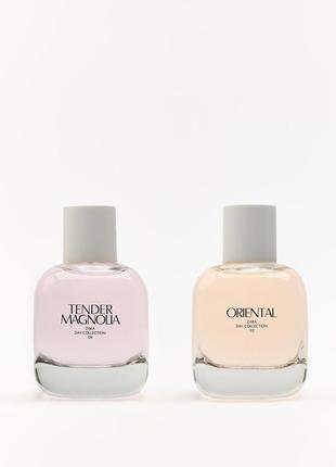 Комплект парфумів zara tender magnolia + oriental
