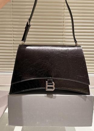 Женская кожаная сумка balenciaga black