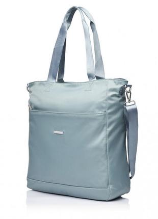 Сумка-шопер женская тканевая голубая bags4life w7092-1
