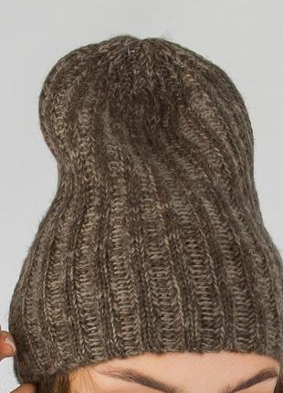 Шапка alcott, бини, вязаная