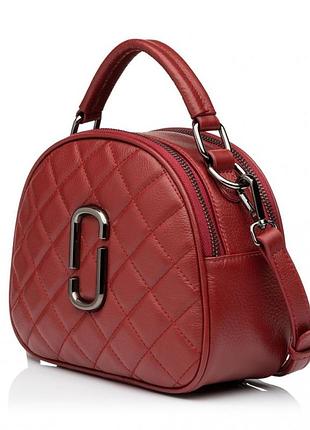 Сумка женская из натуральной кожи бордовая bags4life 837