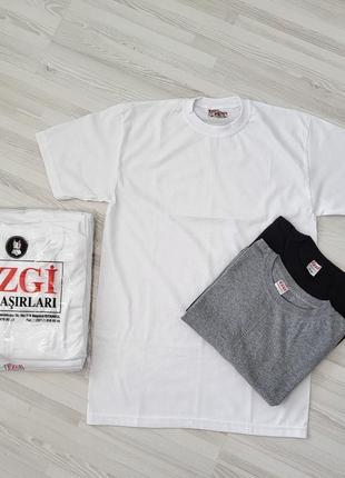 Футболка белая ezgi (турция), 100% хлопок размеры(56-80)