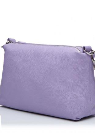 Сумка женская из натуральной кожи сиреневая vito torelli 1032 1107