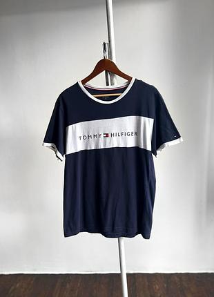 Tommy hilfiger men’s ybr logo short sleeve t-shirt футболка з логотипом