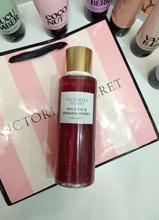Wild fig & manuka honey delight спрей для тела victoria's secret, 250 ml
