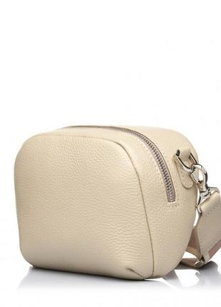 Сумка женская из натуральной кожи молочная vito torelli 1097 1213