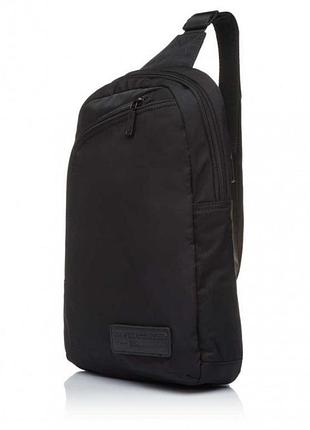 Рюкзак через плечо мужской тканевый черный epol 6041-03