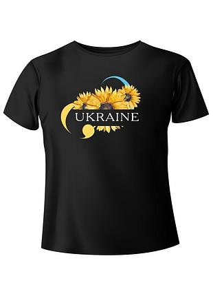 Bono футболка чорна 950101 принт "ukraine"