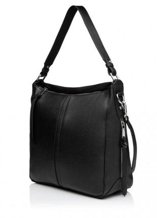 Сумка жіноча з натуральної шкіри чорна bags4life 3336