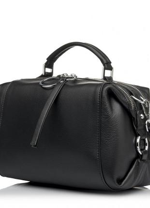 Сумка жіноча з натуральної шкіри чорна bags4life 5005