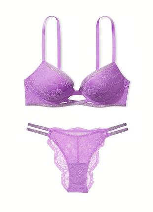 Розкішний мереживний комплект білизни пушап victoria's secret вікторія сікрет оригінал