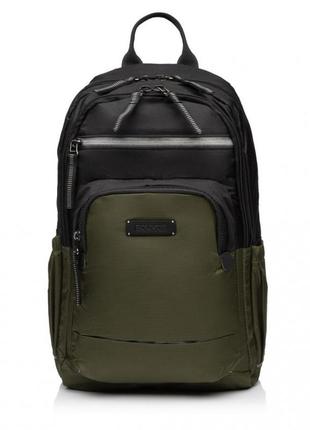 Рюкзак мужской из полиэстера зелёно-черный fouvor 2866-19