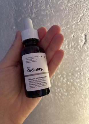 Сироватка з ретинолом 0,5 % у сквалані the ordinary retinol 0,5% in squalane