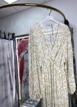 Довге шифонове плаття з квітковим принтом бренда na-kd1 фото