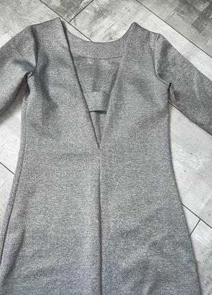 Платье женское серое