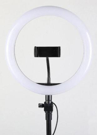 Кольцевая светодиодная led лампа для блогера селфи фотографа визажиста d 26 см marketopt7 фото