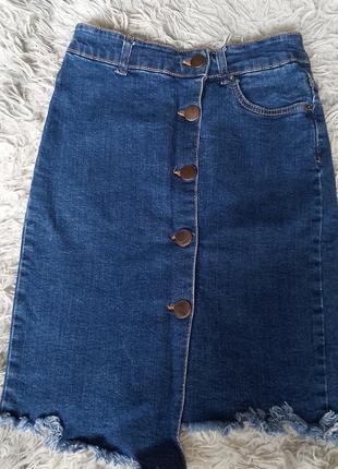 Юбка джинсовая