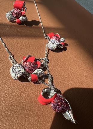 Колье swarovski