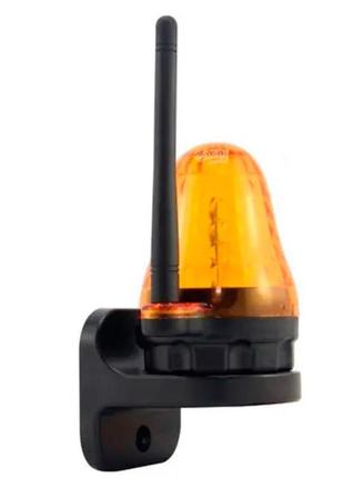 Лампа сигнальная для ворот с антенной led 12-265в jd-06