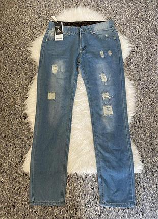 Чоловічі класичні джинси з потертостями(2.07.24)