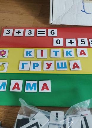 Магнітно-маркерне полотно та магнітні картки