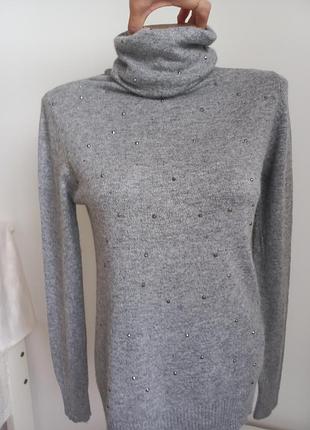 Cocomaxx гольф со стразами 38% шерсть 52% хлопок 36 размер