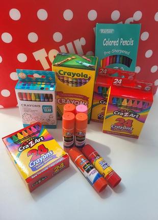Восковые карандаши crayola crayons (24, 48шт.)