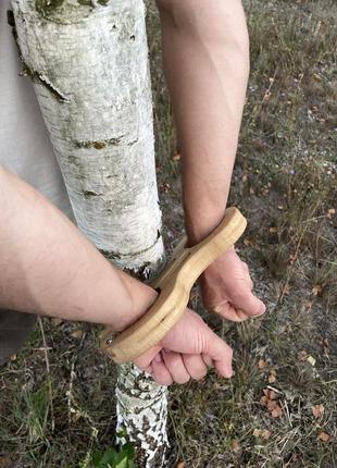 Деревянные наручники окантовки сувенир тематический подарок