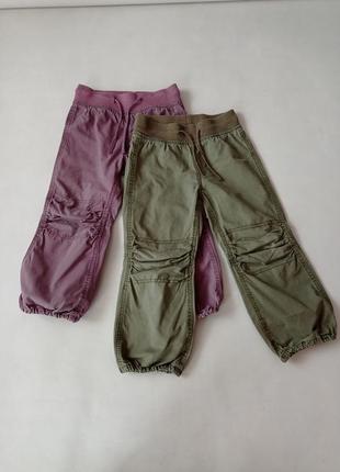 H&m. деми штаны карго на резинке 98-104 размер.