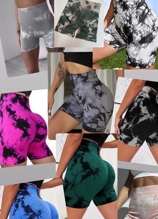 Мраморные шорты с эффектом пуш ап