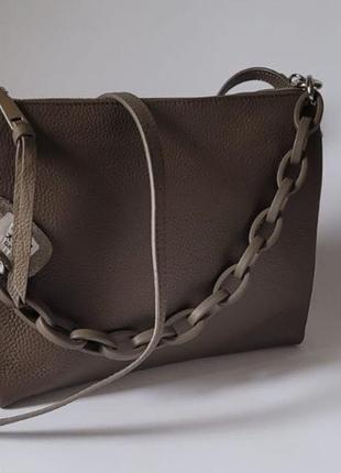 Шкіряна сумочка планшетка,колір кава4 фото
